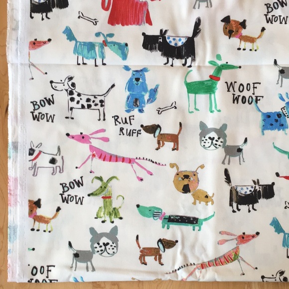 Painted Dog Print Duck Cloth Fabric - Picture 5 of 12